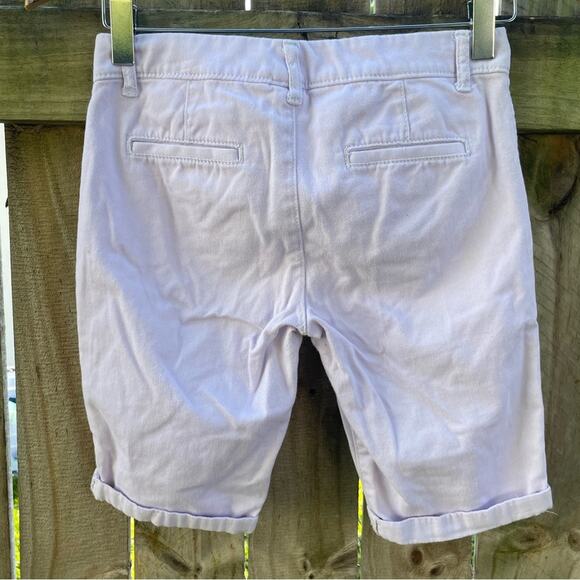 Abercrombie kids lavender roll up denim Bermuda shorts - Picture 2 of 4